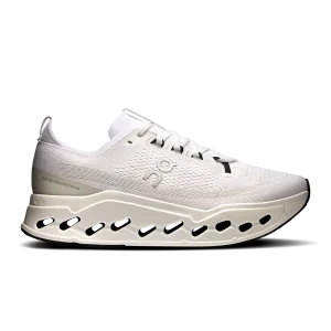 Las zapatillas Cloudsurfer Max Blanco presentan un nivel máximo de amortiguación y espuma suiza CloudTec Phase y Helion.